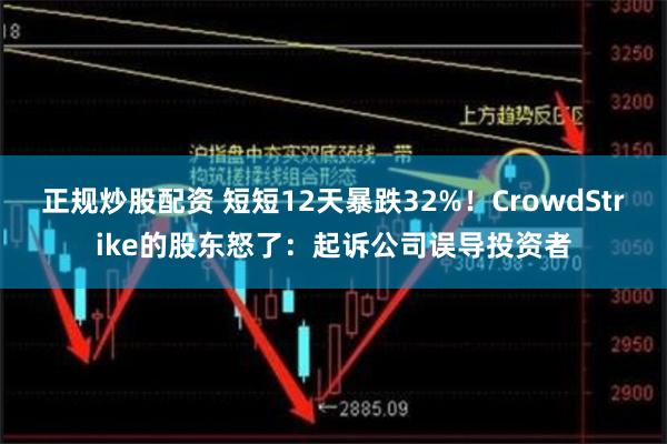 正规炒股配资 短短12天暴跌32%！CrowdStrike的股东怒了：起诉公司误导投资者