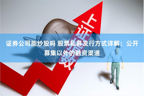 证券公司能炒股吗 股票私募发行方式详解：公开募集以外的融资渠道