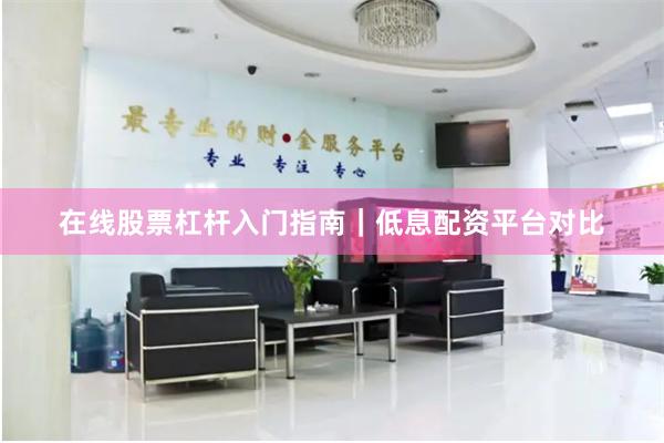在线股票杠杆入门指南｜低息配资平台对比
